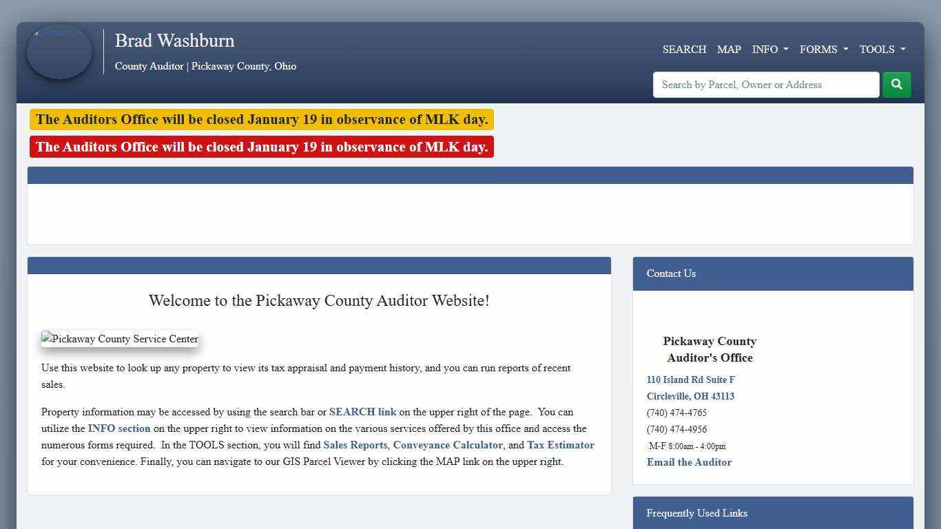Home - County Auditor Website, Pickaway County, Ohio