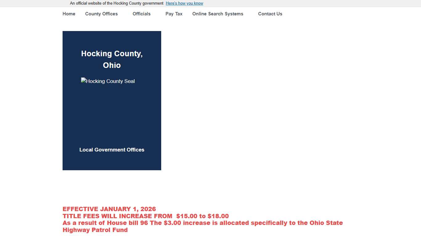 Home | Hocking County