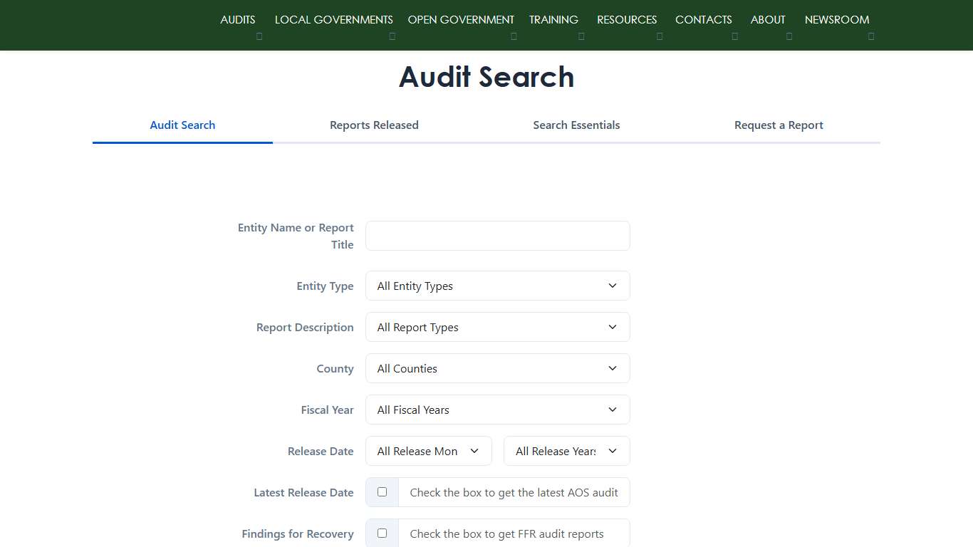 Audit Search